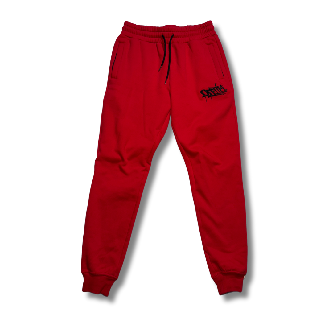 Signature Trackies Red/Black