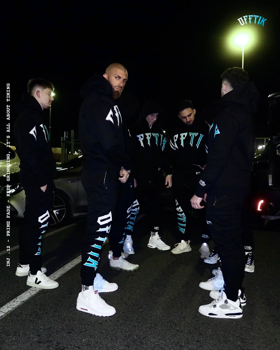 Prime Fade Hoodie Black/Aqua
