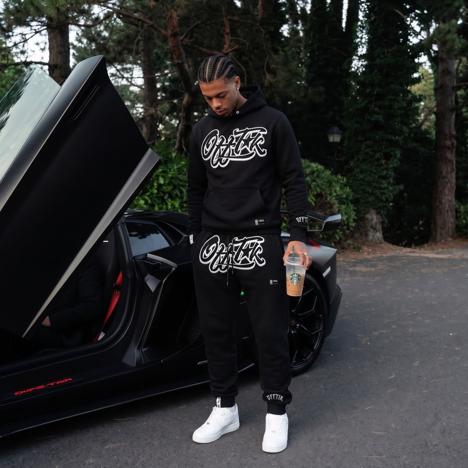 Allstarz Trackies Black/White
