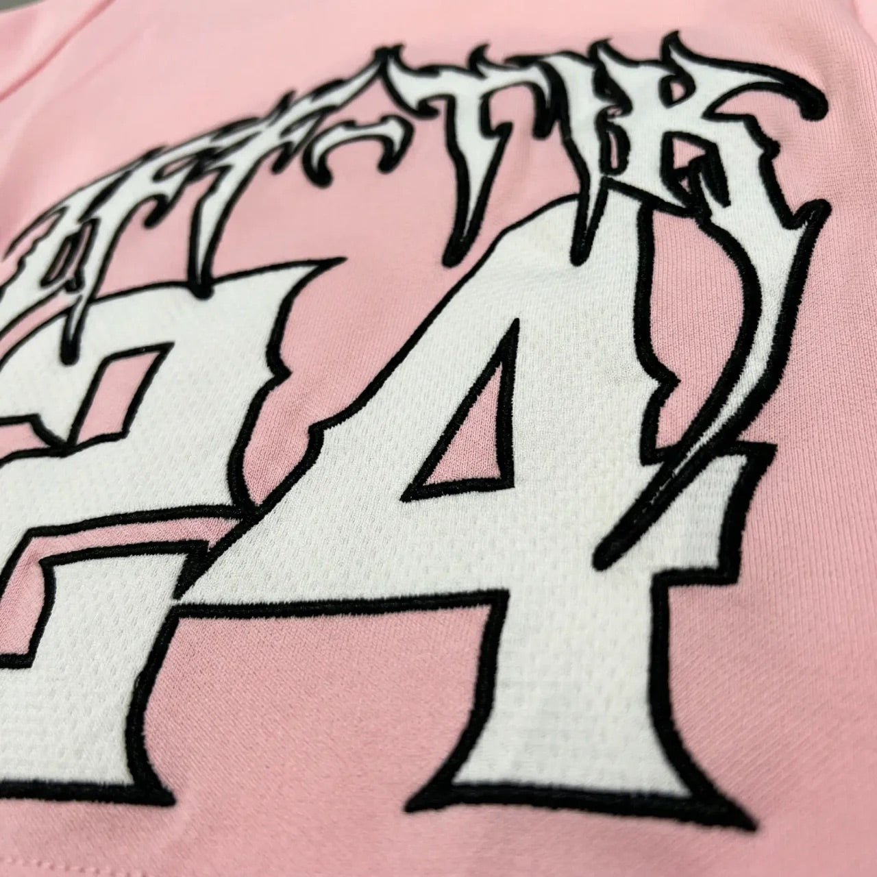 Viper Script Oversized Tee Pink/White