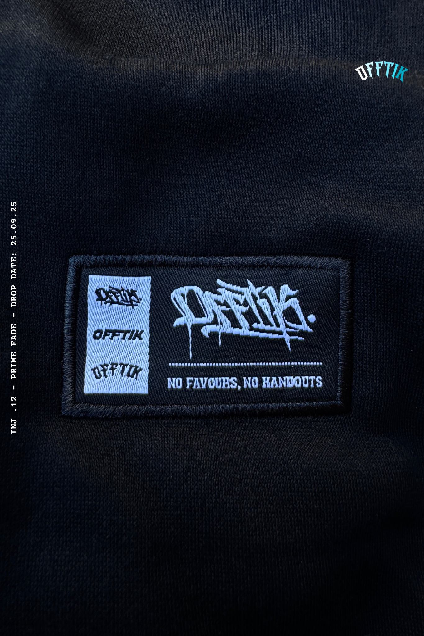 Prime Fade Hoodie Black/Aqua