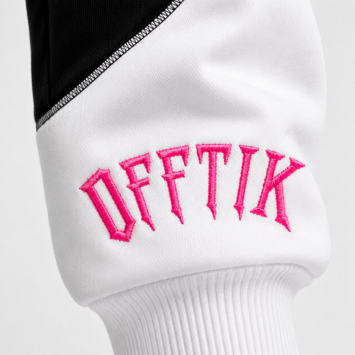 OFFTIK™ Two-Tone Trackies White/Pink product detail, image 4