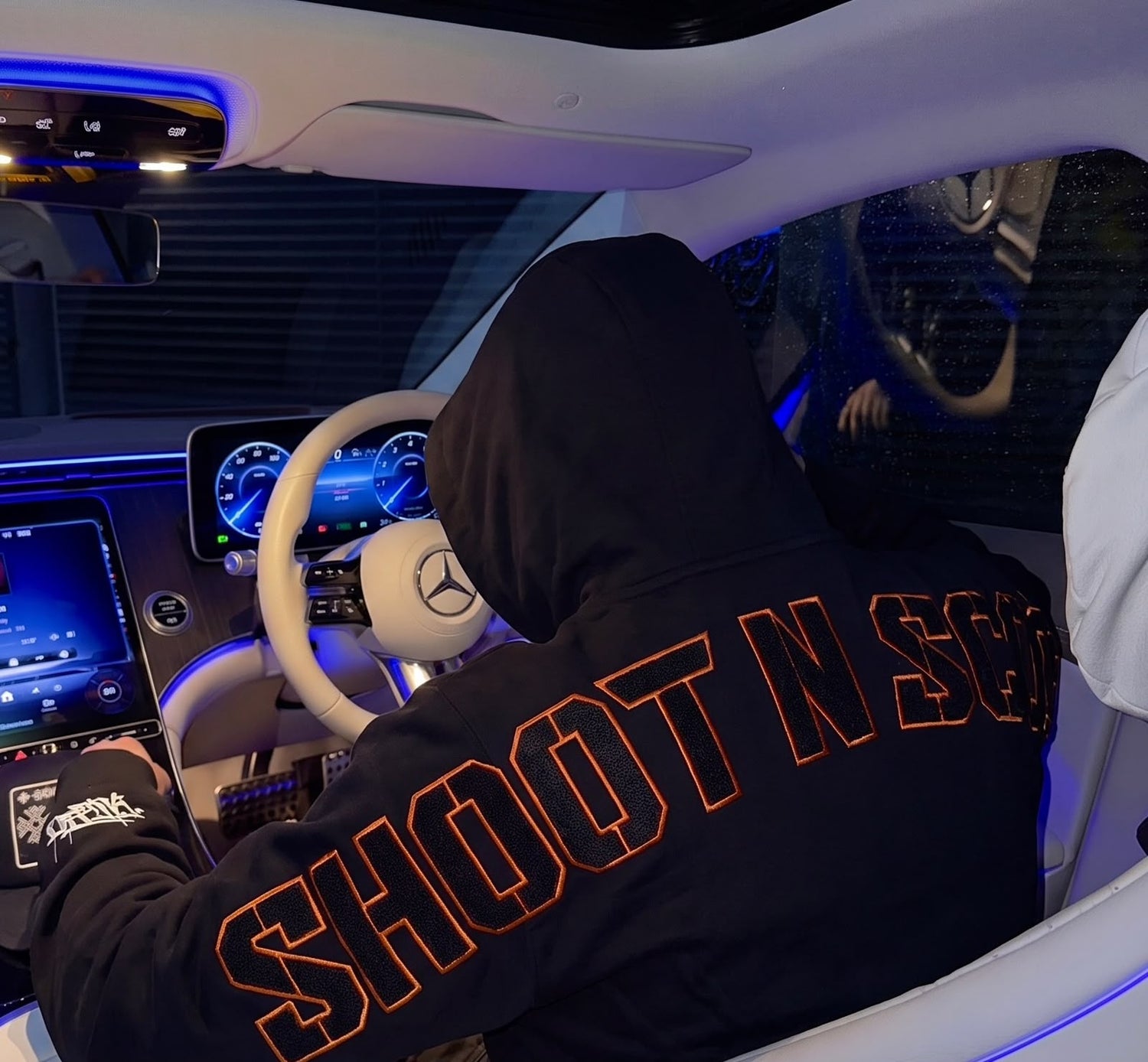 SNS Hoodie Black/Orange