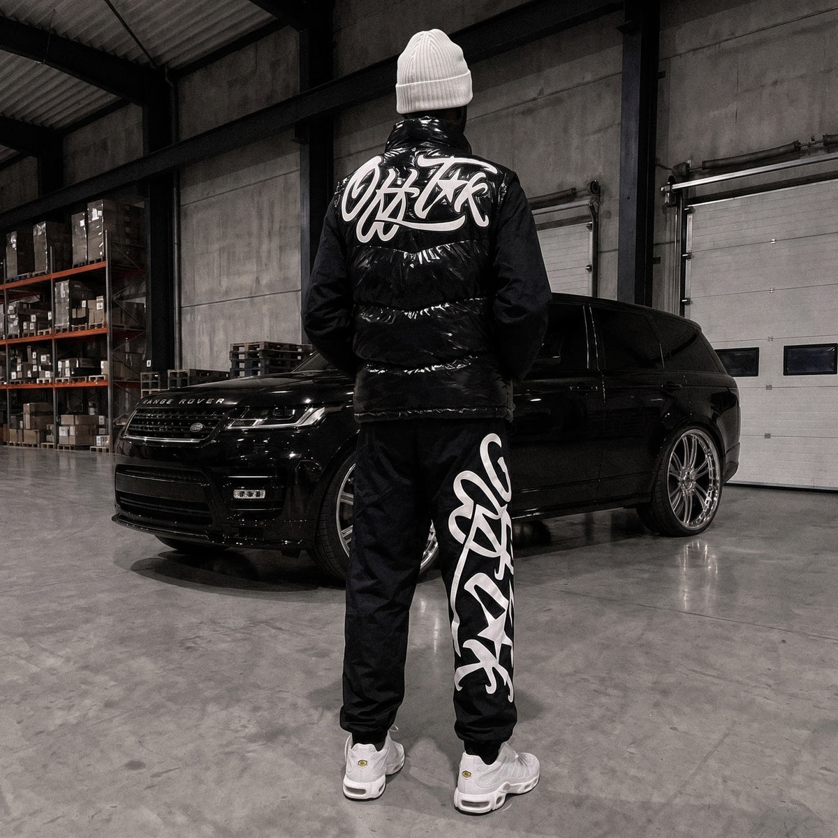 Allstarz Puffer Vest Black/White