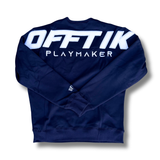 Playmaker Crewneck Navy/White