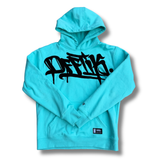 Signature Hoodie Aqua/Black