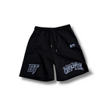 Oversized Script Shorts Black/White