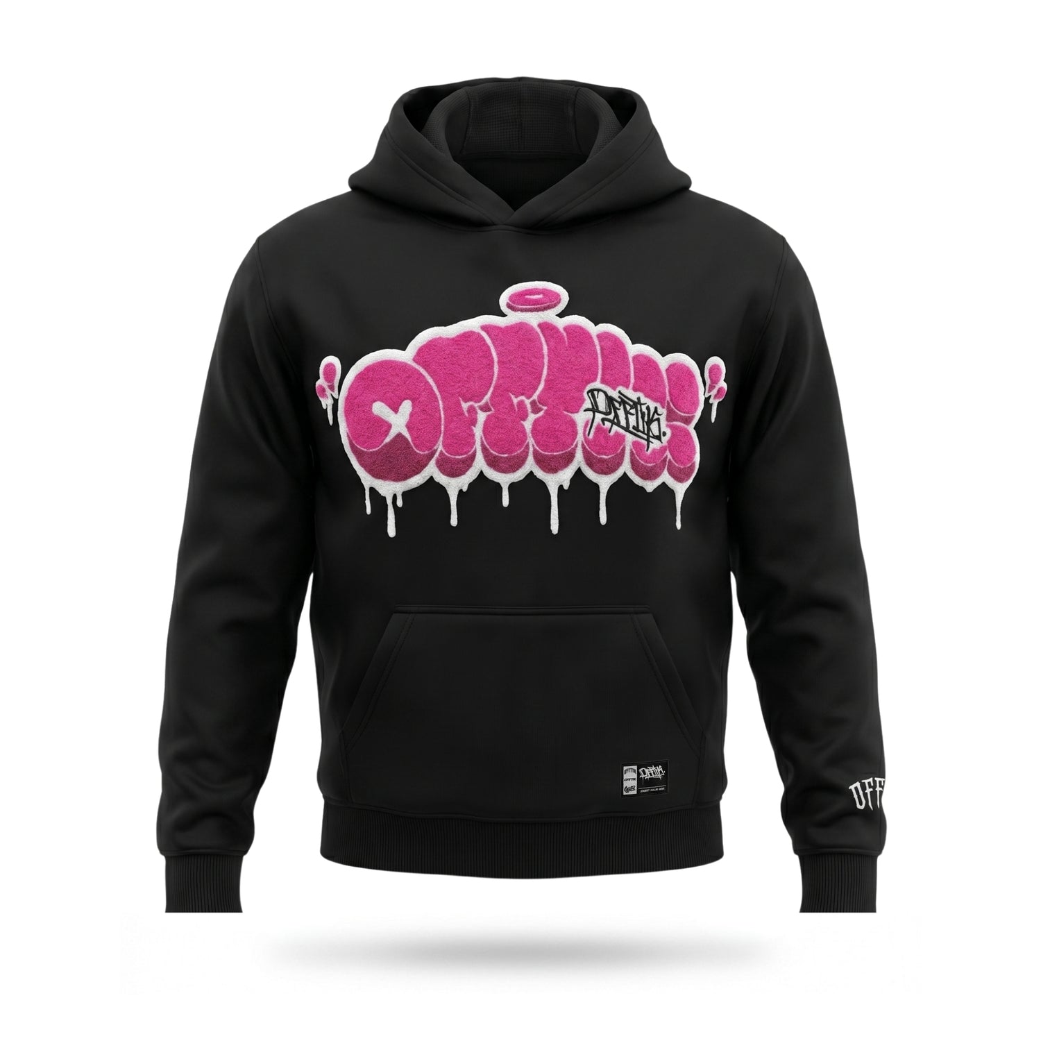 Throwy Hoodie Black/Pink