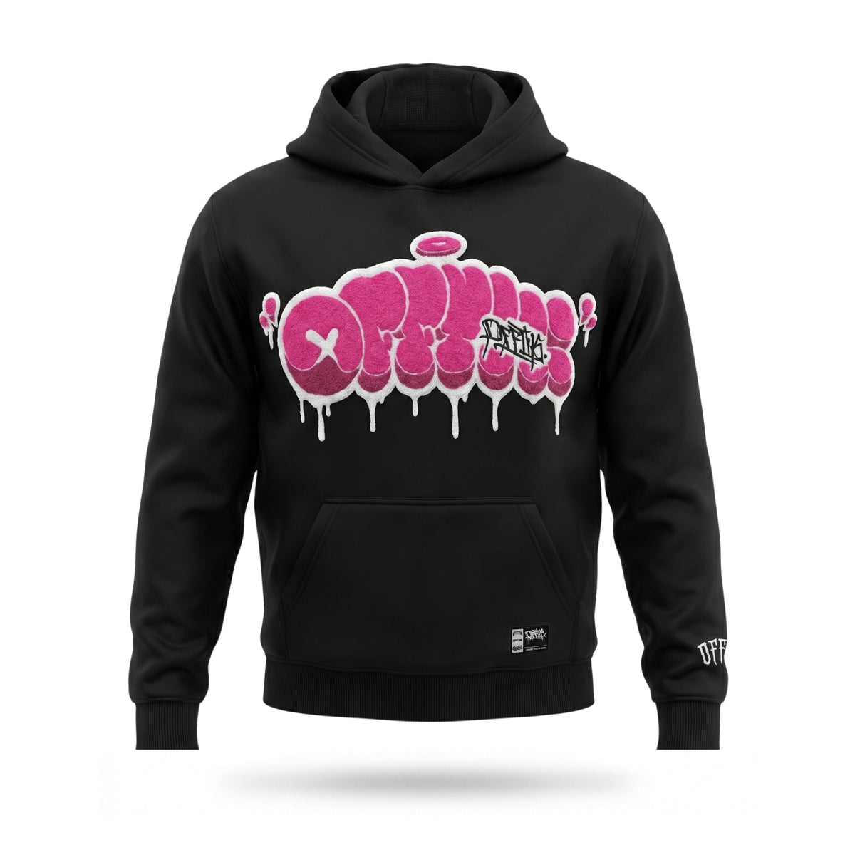 Throwy Hoodie Black/Pink