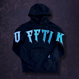 Prime Fade Hoodie Black/Aqua
