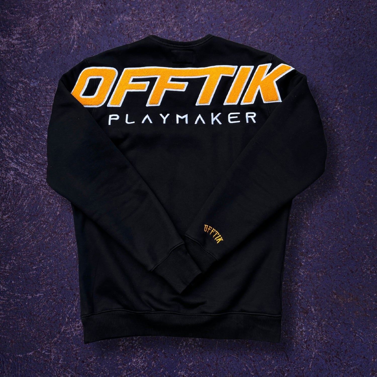 Playmaker Crewneck - Black/Orange