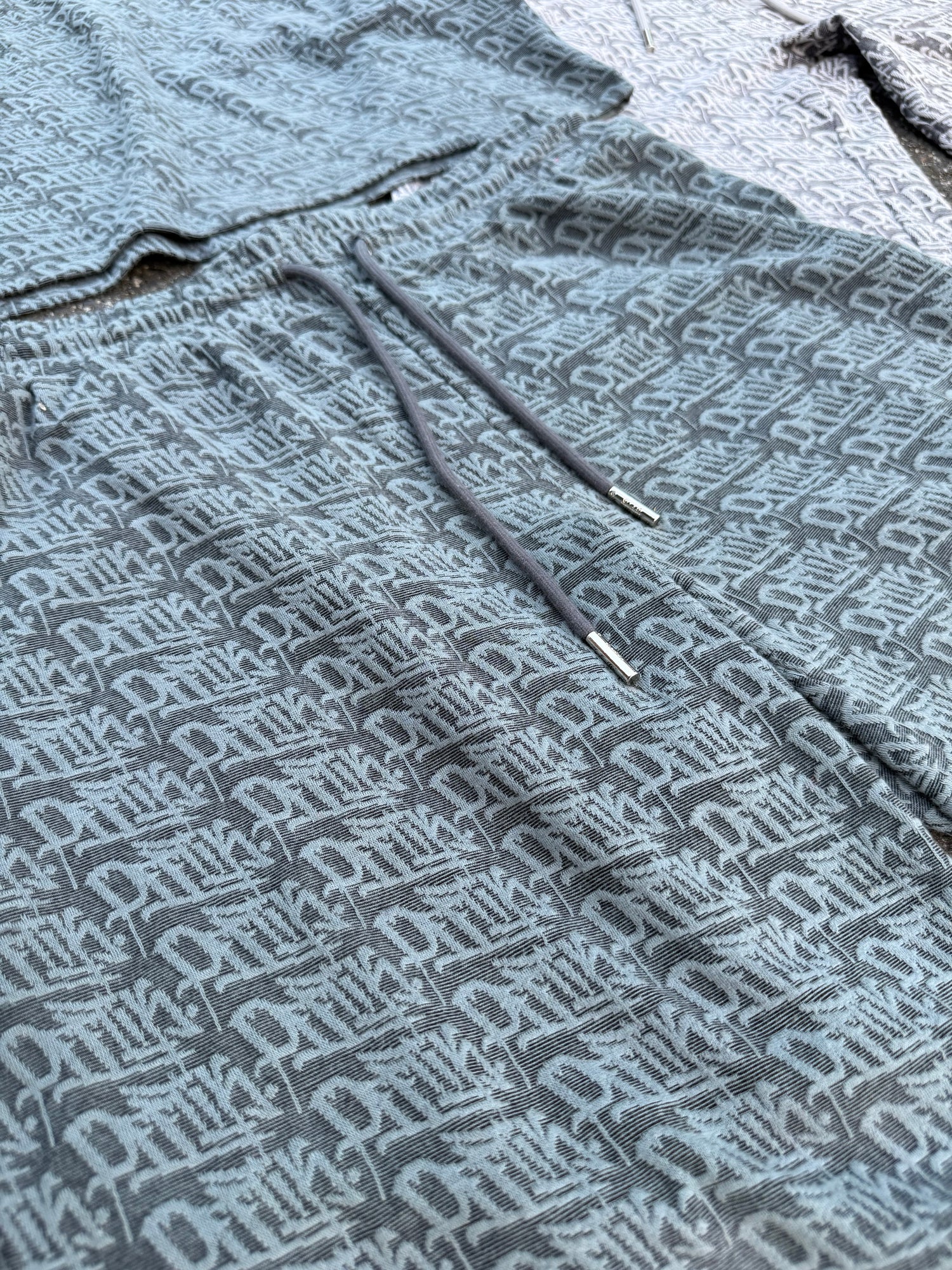 Monogram Shorts Grey