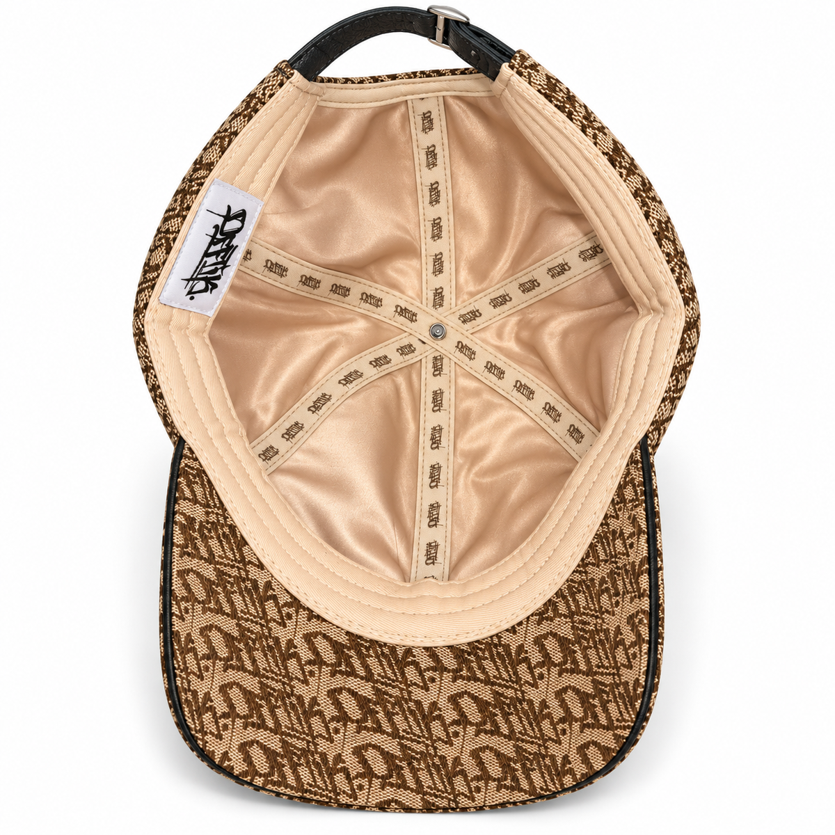 Monogram Baseball Cap Latte, image 3