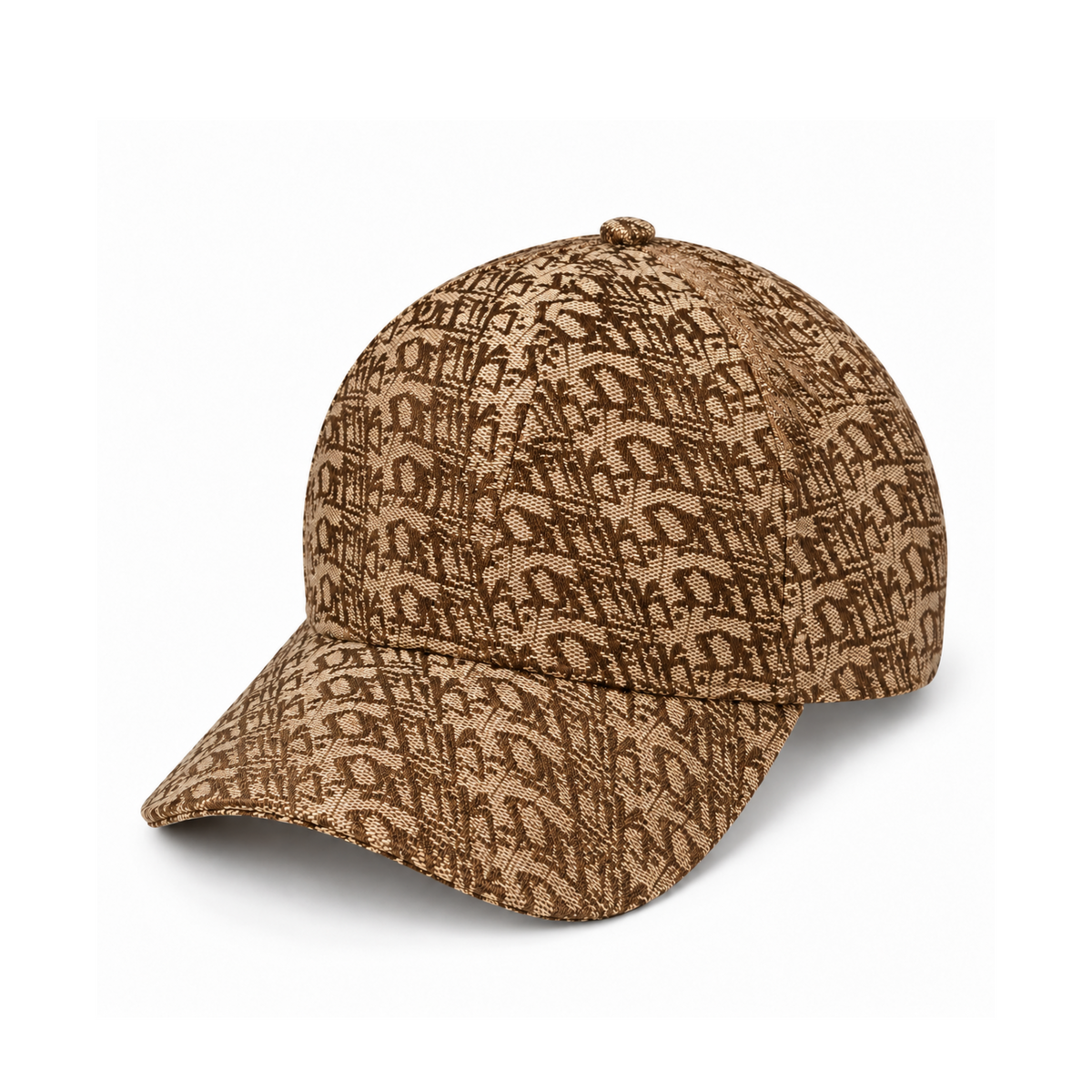 Monogram Baseball Cap Latte