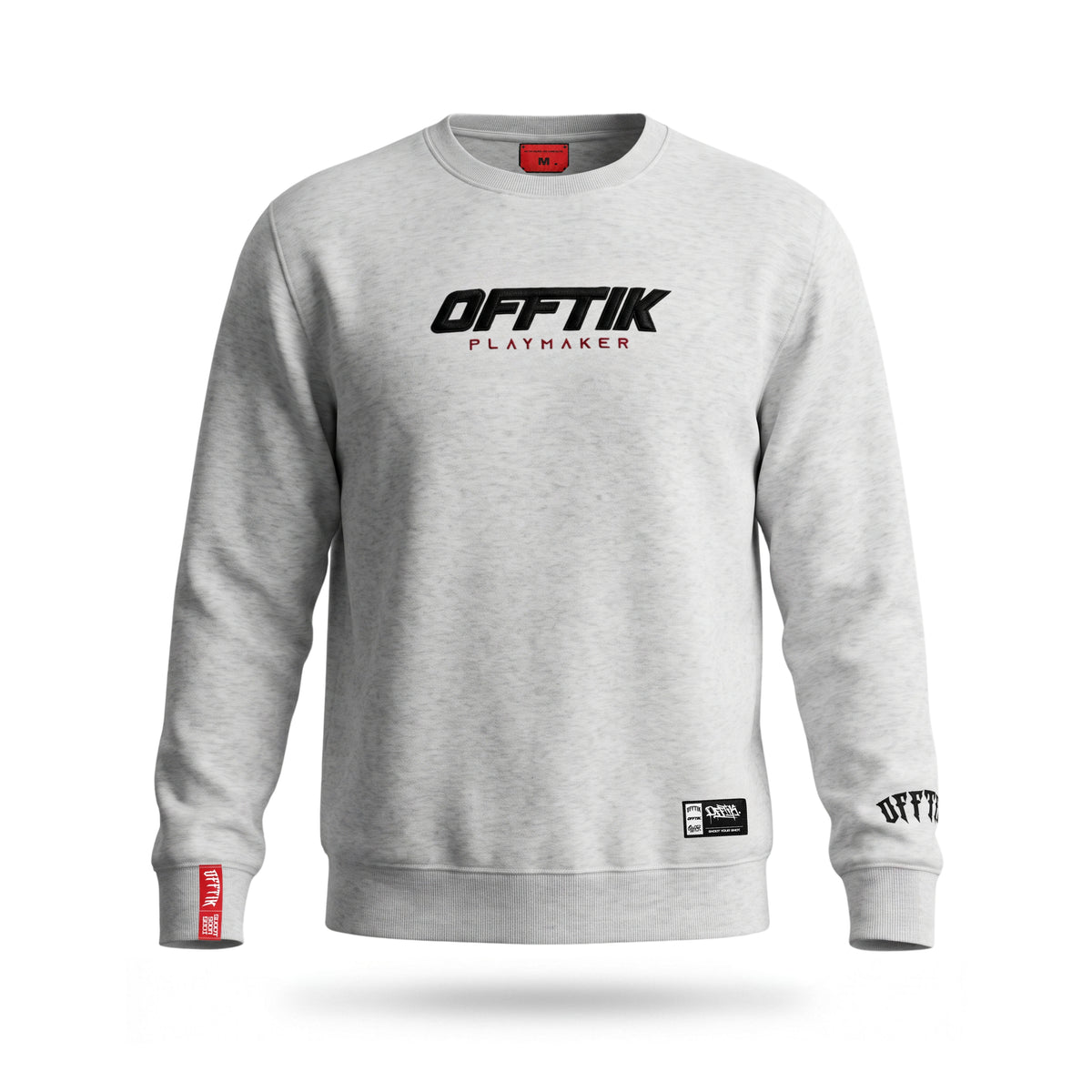 OFFTIK™ Playmaker Crewneck Light Grey/Black product image, image 5