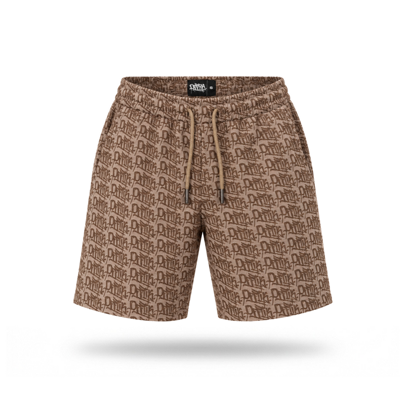 Monogram Shorts Beige
