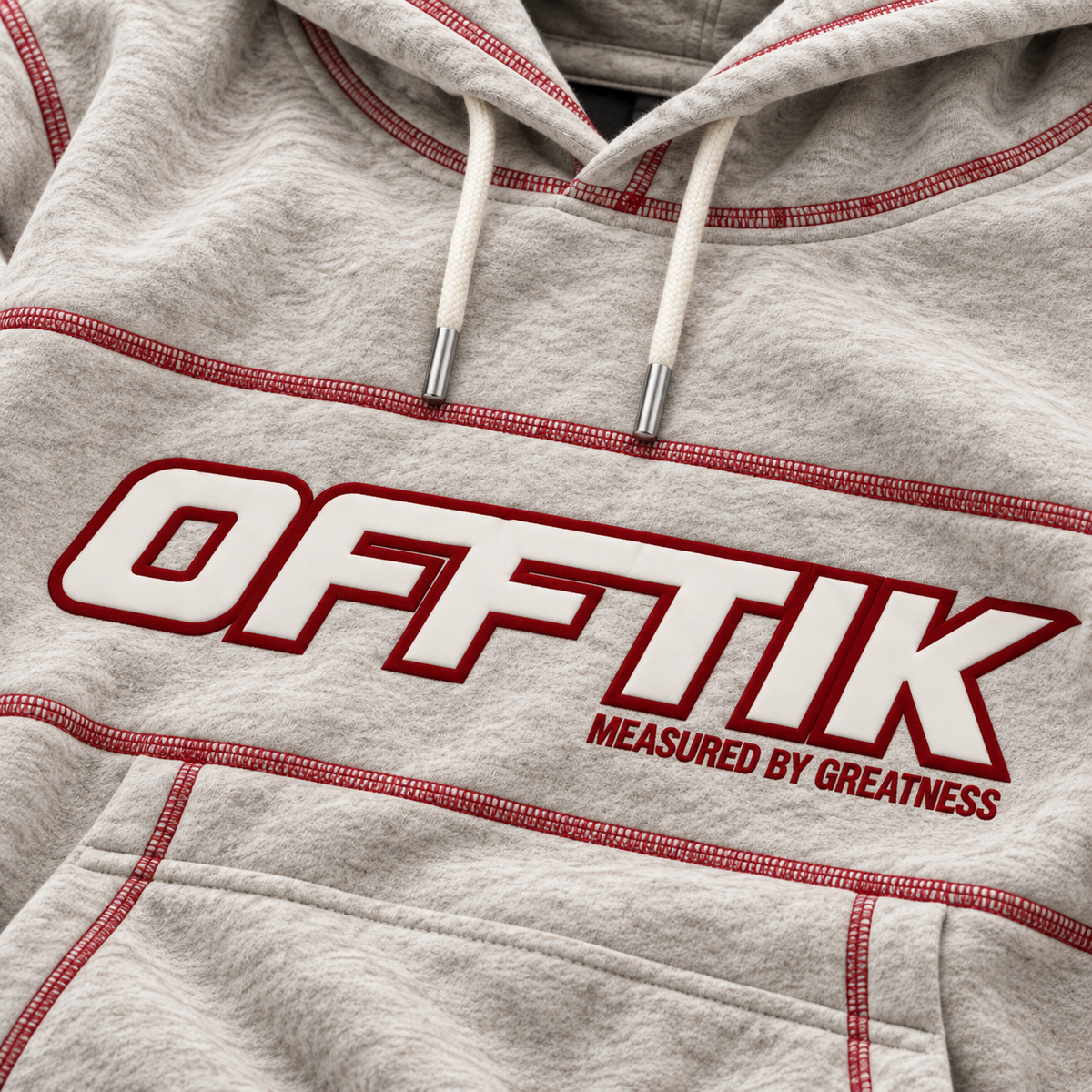 MBG Hoodie Grey/Red, image 2