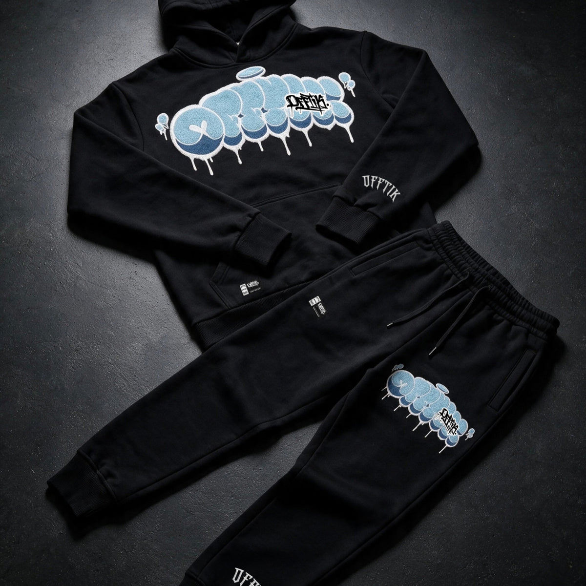 Throwy Hoodie Black/Blue, image 5