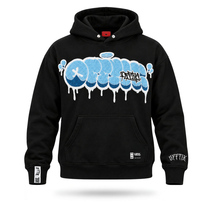 Throwy Hoodie Black/Blue