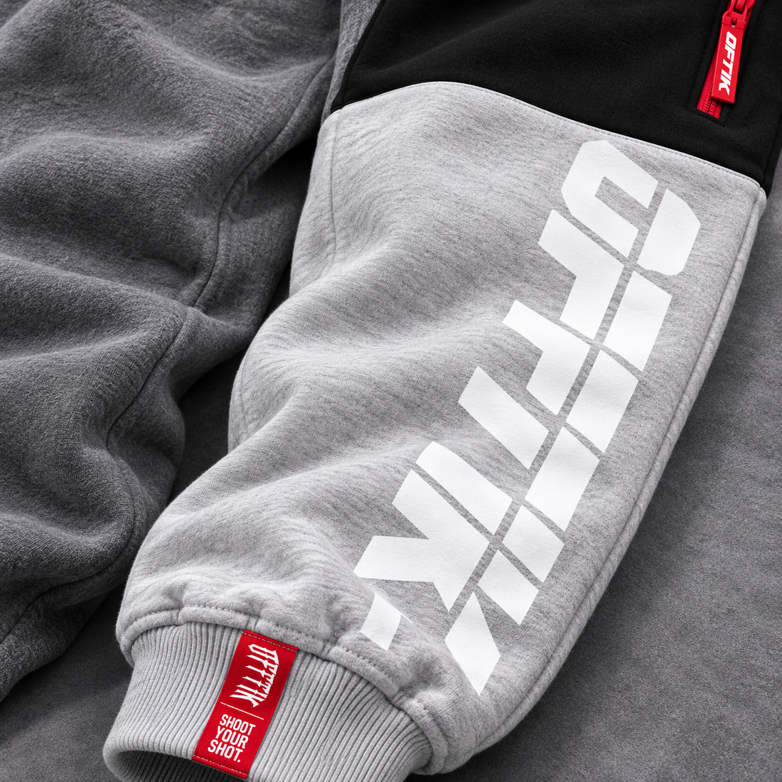 3-Panel Trackies Black/Grey, image 2