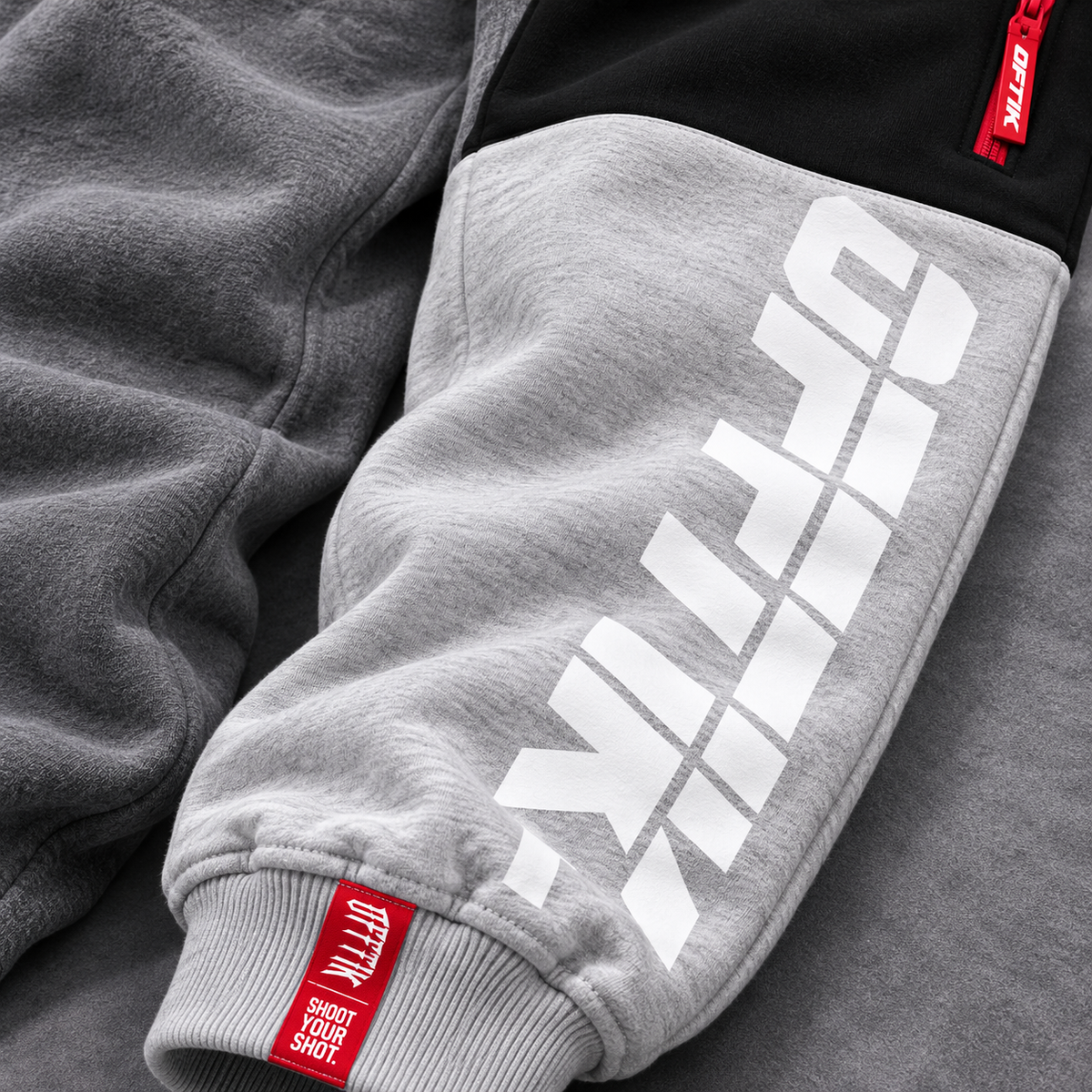 3-Panel Trackies Black/Grey, image 2