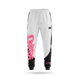 Two-Tone Trackies White/Pink