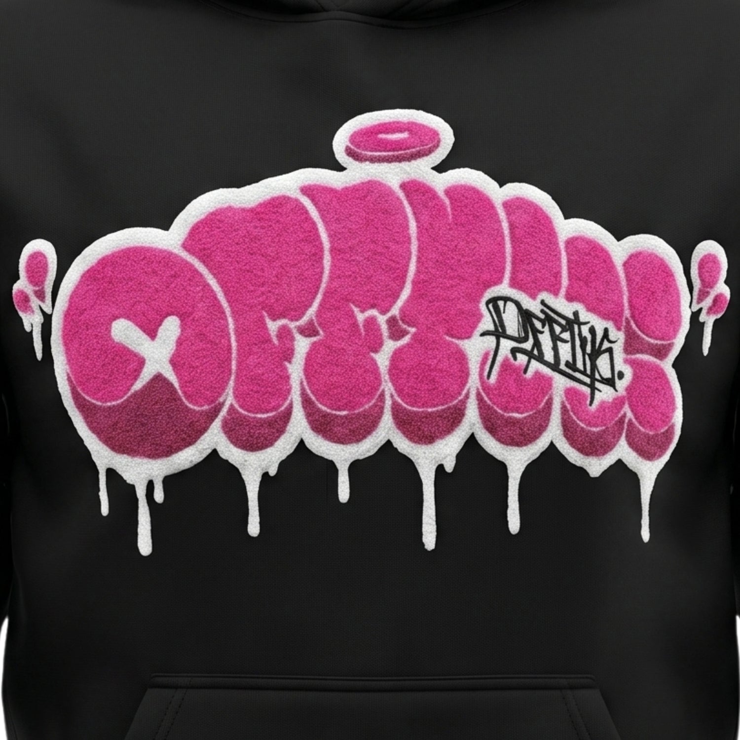 Throwy Hoodie Black/Pink