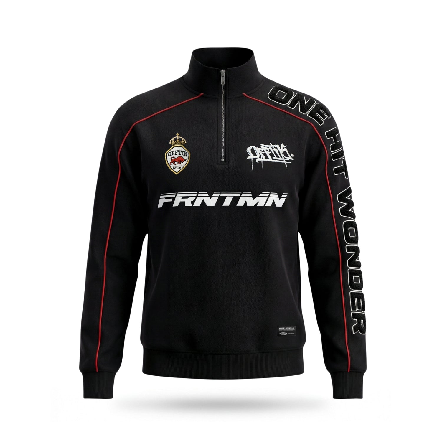 Frontman Quarter Zip Black/Red