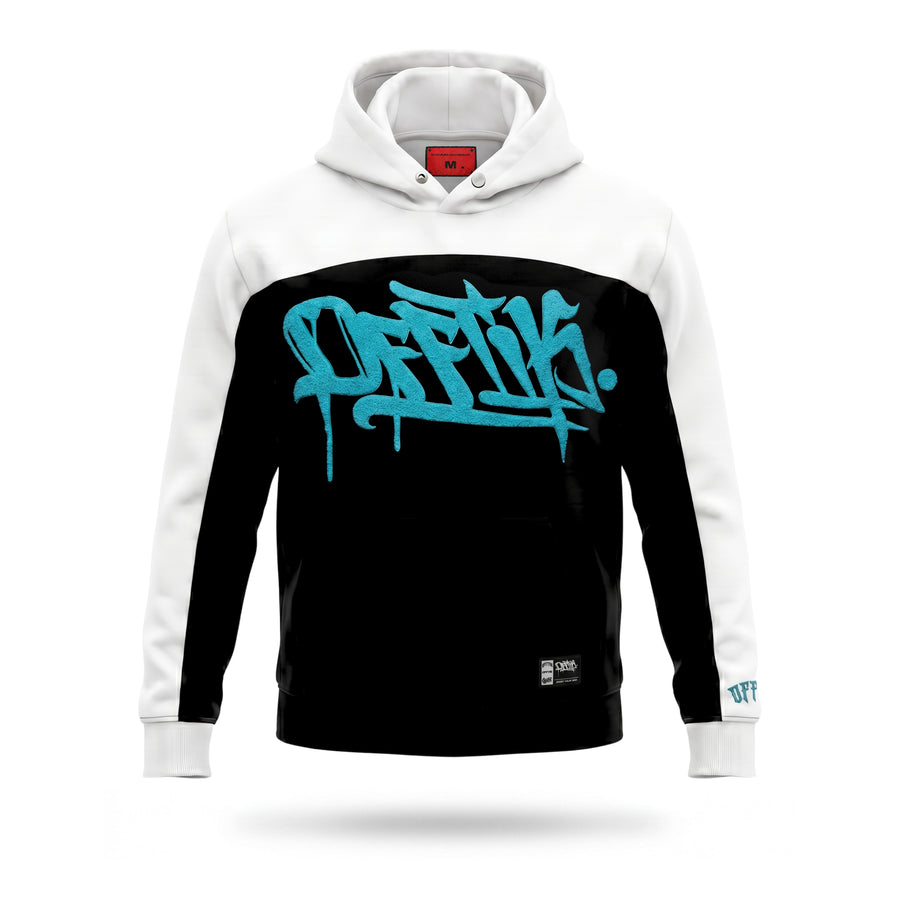 OFFTIK™ Two-Tone Hoodie Black/Aqua product image