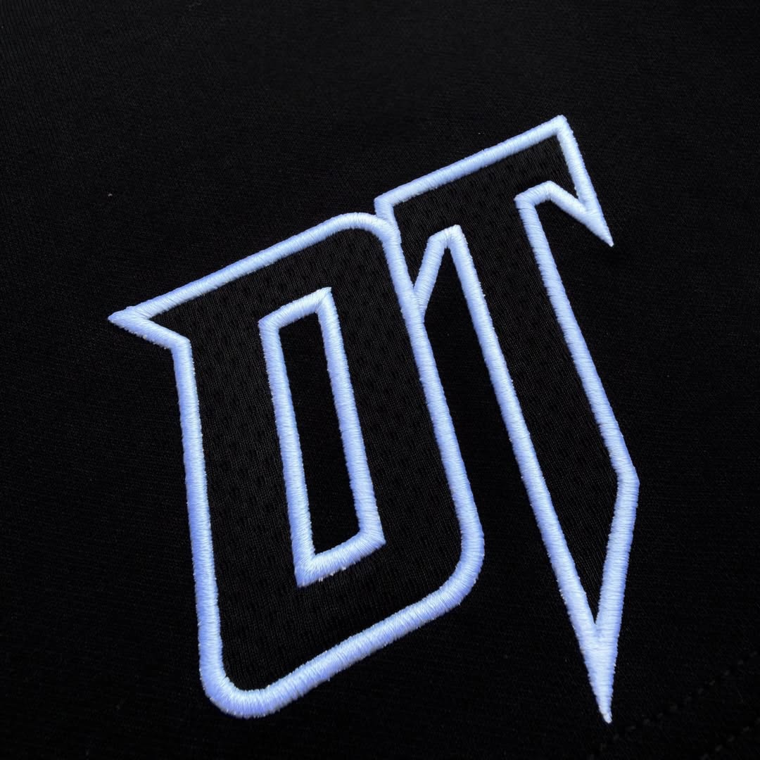 Oversized Script Tee Black/White