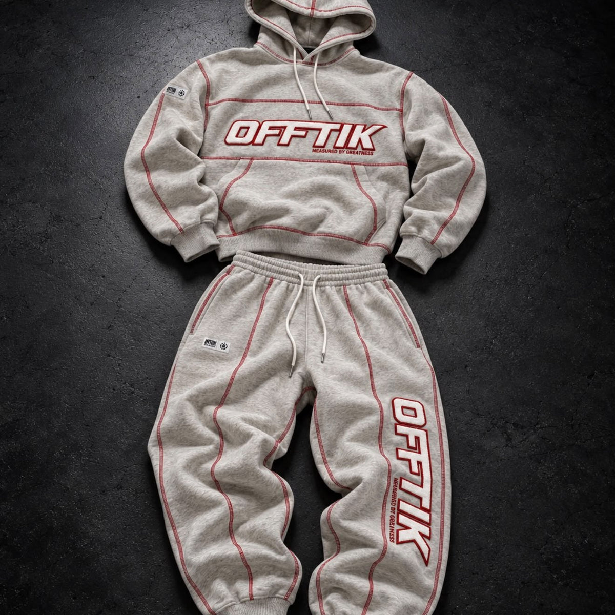 MBG Hoodie Grey/Red, image 4
