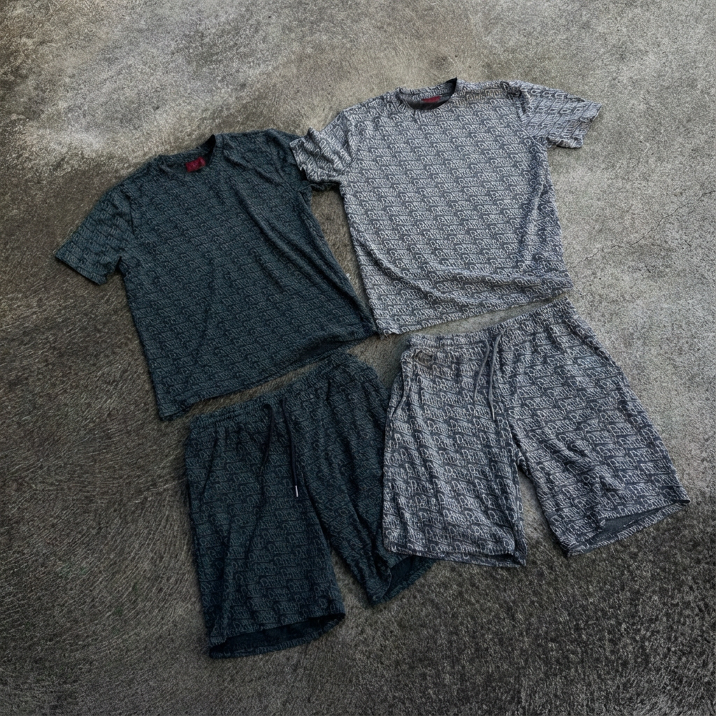 Monogram Tee Charcoal