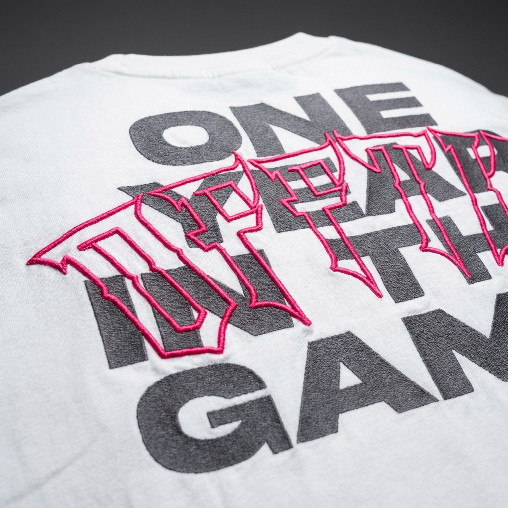 1 Year Anniversary Tee White/Pink