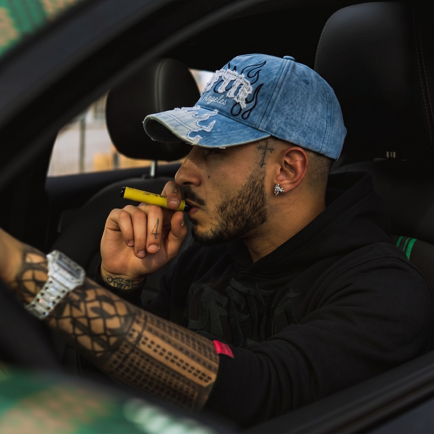 A-Frame Denim Trucker Cap