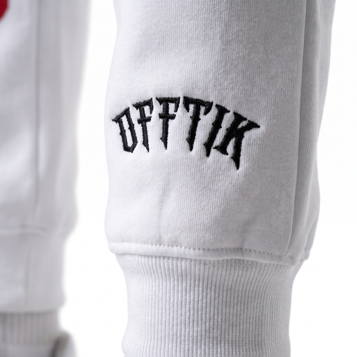 OFFTIK™ Signature Trackies White/Red product detail, image 6