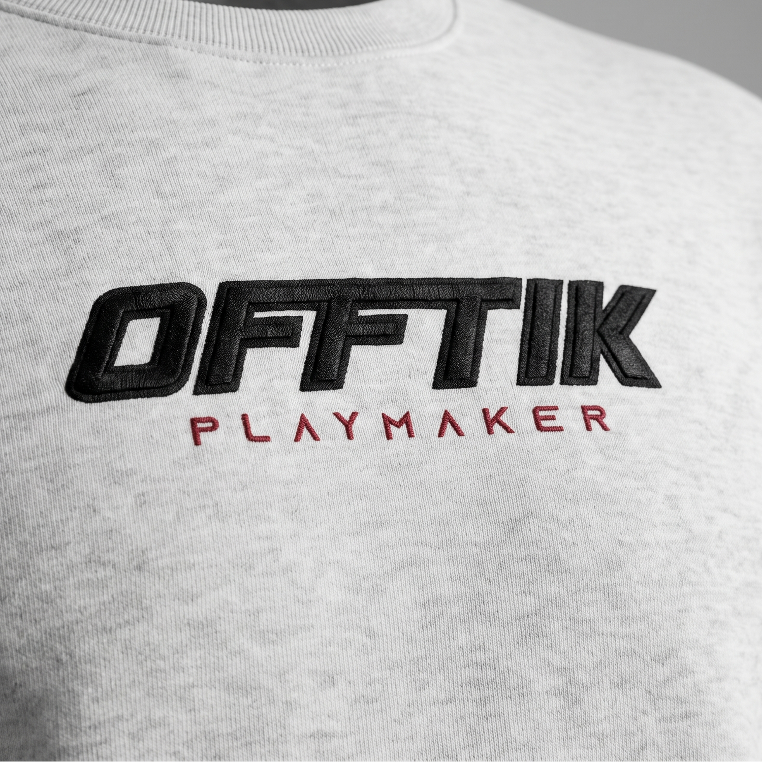 Playmaker Crewneck Light Grey/Black