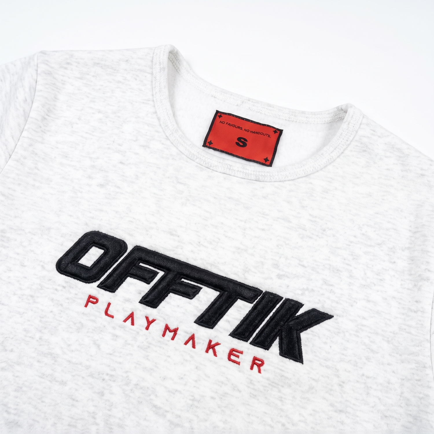 Playmaker Crewneck Light Grey/Black